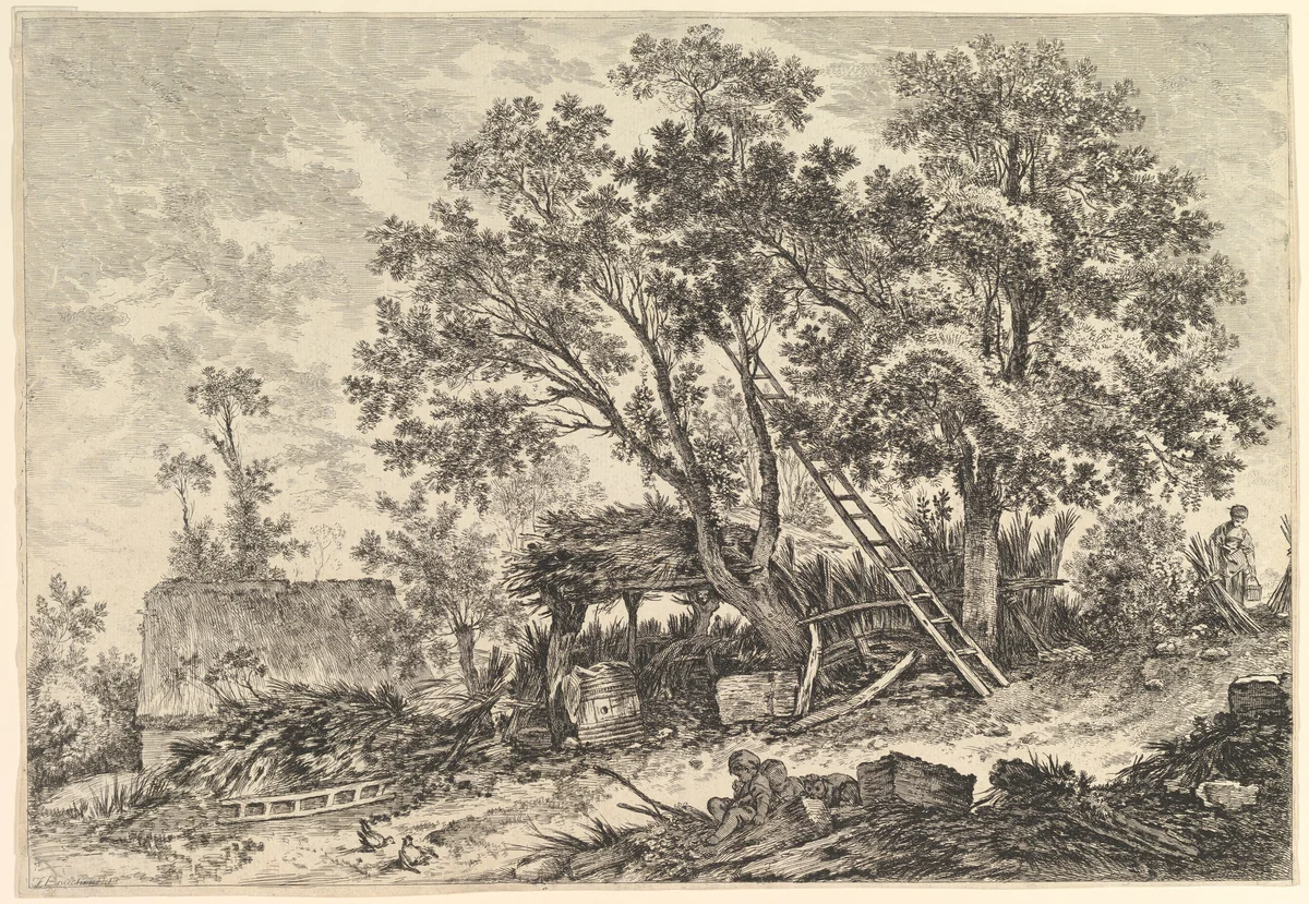 IIe: Vue de Fronville (Second View of Fronville) by William Wynne Ryland, print, 1747-1783