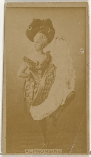 Alphonsine, from the Actors and Actresses series (N145-8) issued by Duke Sons & Co. to promote Duke Cigarettes by W. Duke, Sons & Co., photograph, 1890-1895