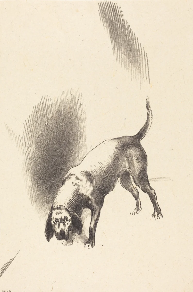 The Dog by Odilon Redon, print, 1896