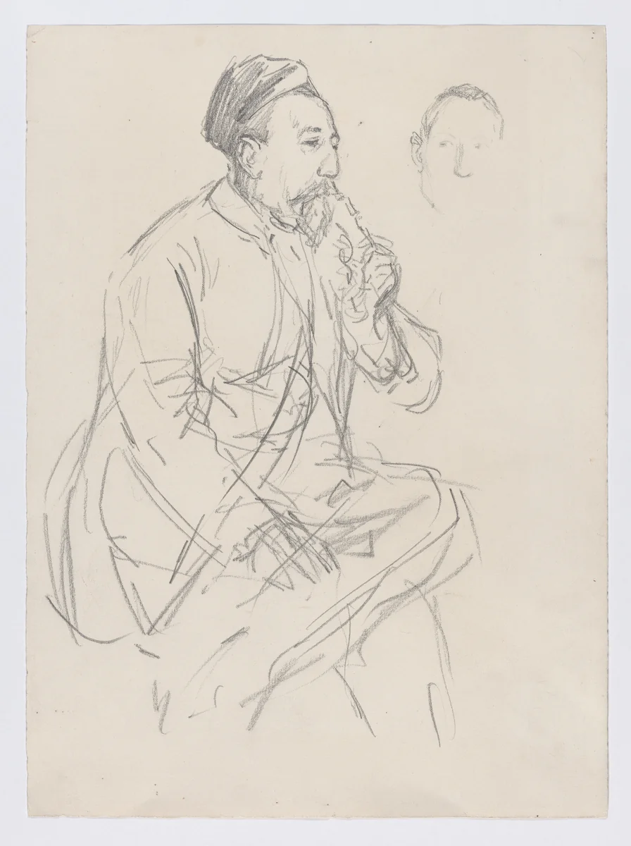 Portrait of Anatole France by Théophile Alexandre Steinlen, drawing, 1903
