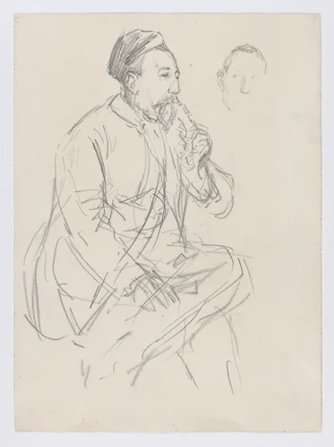 Portrait of Anatole France by Théophile Alexandre Steinlen, drawing, 1903