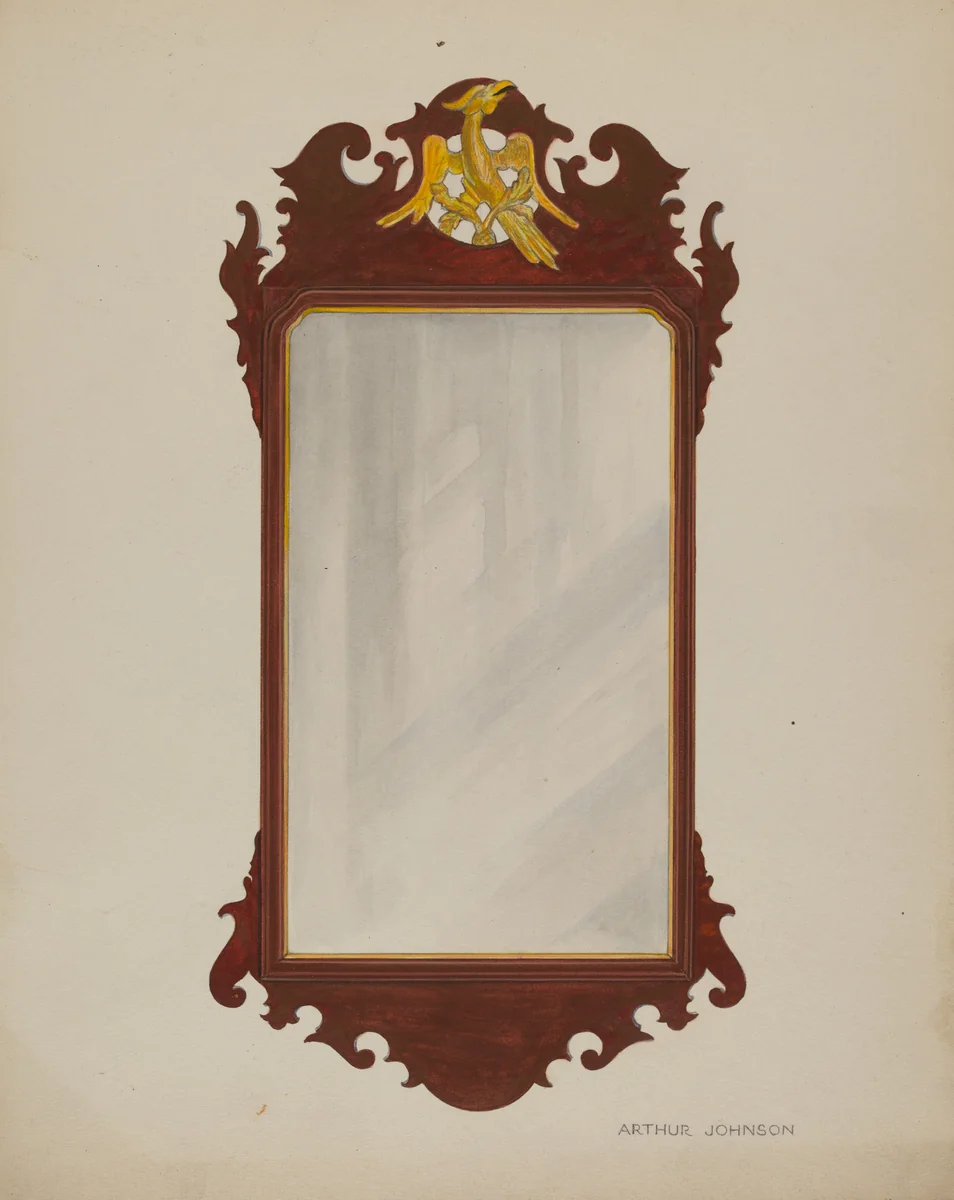 Mirror by Arthur Johnson, index of american design, 1937