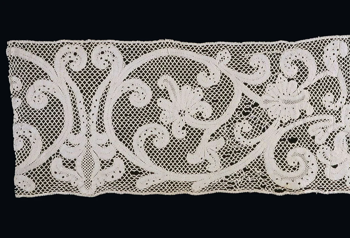 Fragment (Insertion) by Italy, textile, 1701-1750