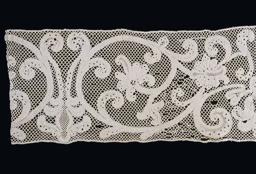 Fragment (Insertion) by Italy, textile, 1701-1750
