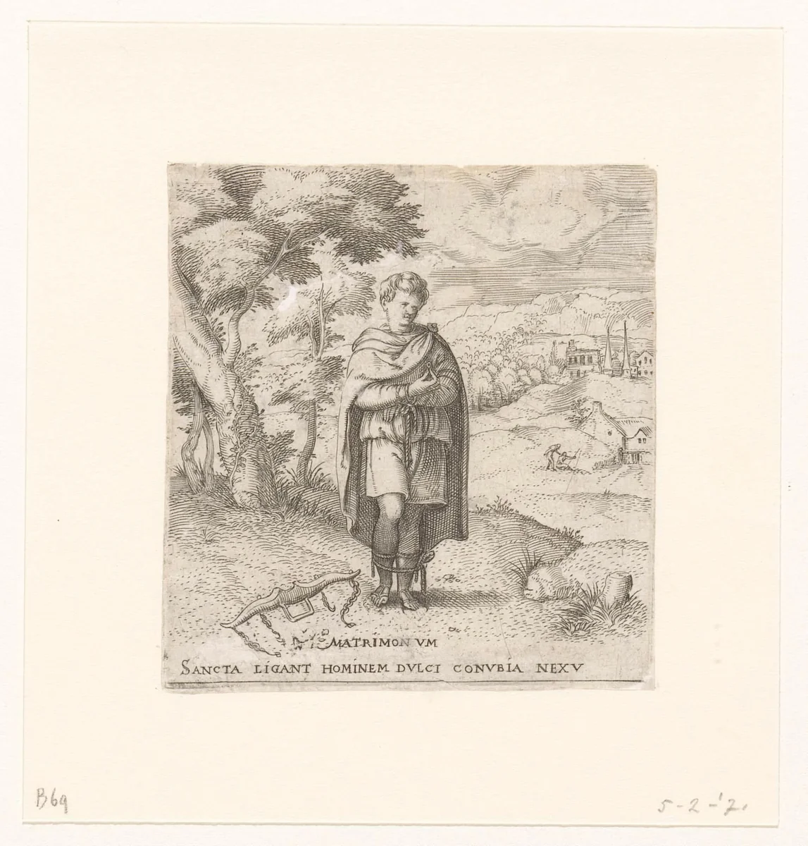 Huwelijk by Unknown, print, 1533-1567