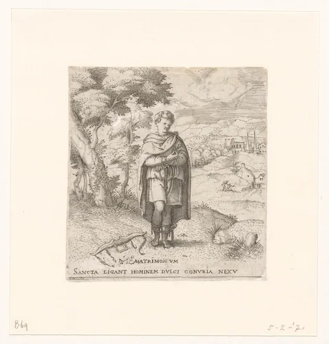 Huwelijk by Unknown, print, 1533-1567