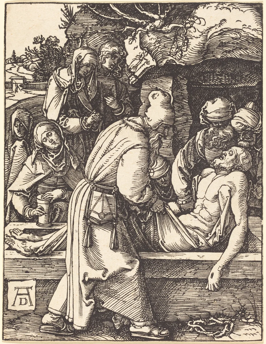 The Deposition by Albrecht Dürer, print, 1509-1510