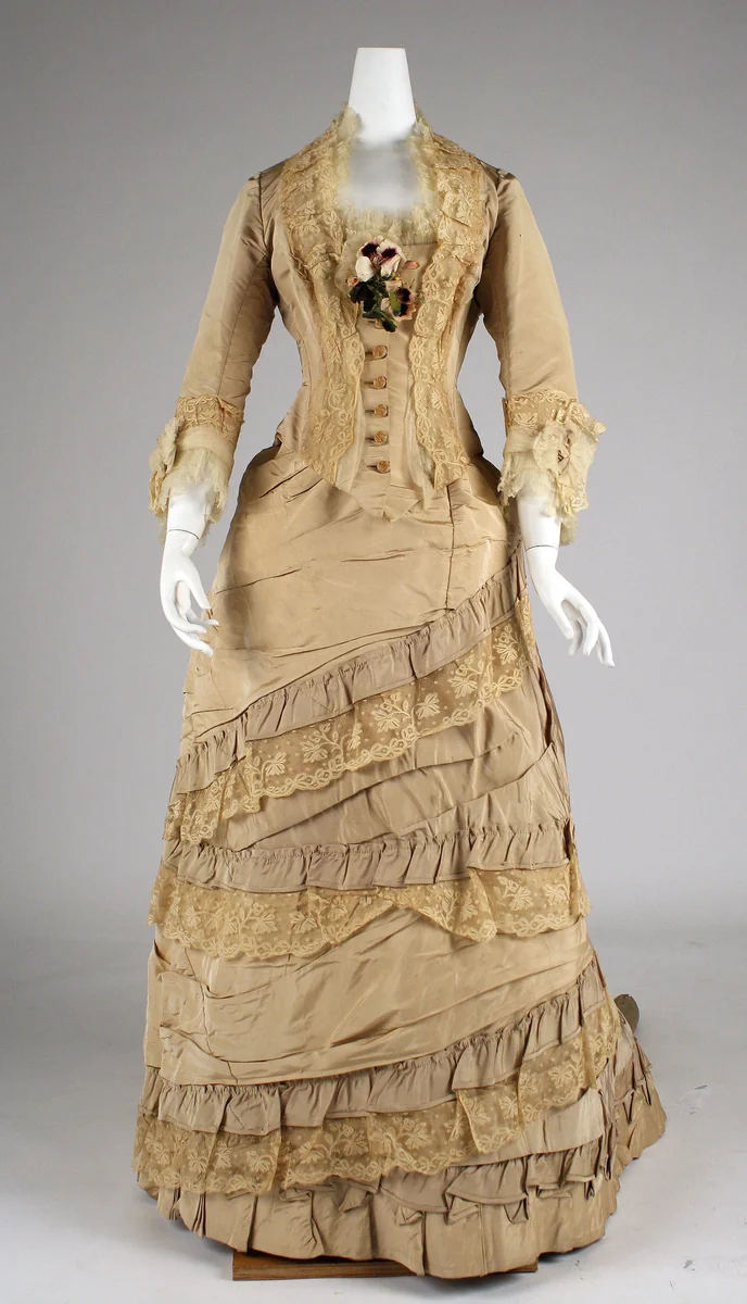 Afternoon dress by Madame Elise, artwork, 1875-1879