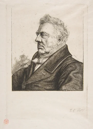 The Breton archaeologist Louis Jacques Marie Bizeul by Charles Meryon, print, 1861