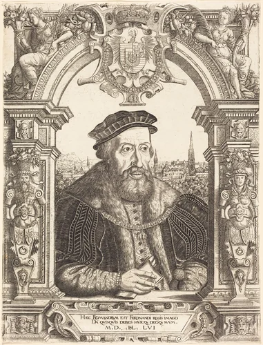 Ferdinand I by Hanns Lautensack, print, 1556