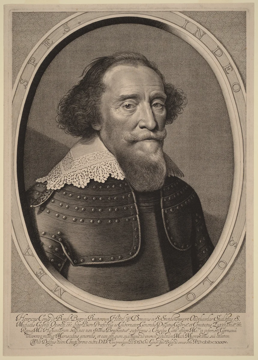 Henry, Count de Bergh by Willem Jacobsz Delff; Michiel van Miereveld, print, 1634