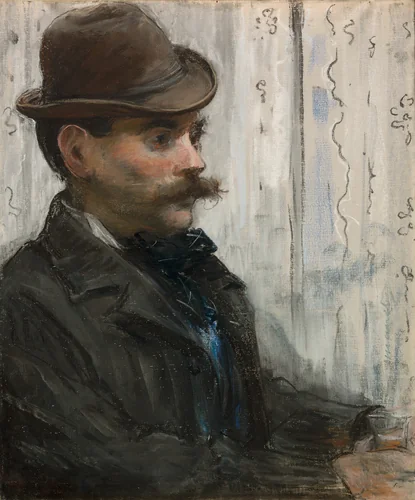 Portrait of Alphonse Maureau by Édouard Manet, drawing, 1878-1879