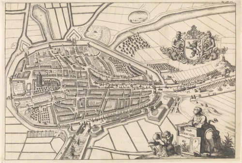 Plattegrond van Zierikzee by Jan Luyken, book, 1696