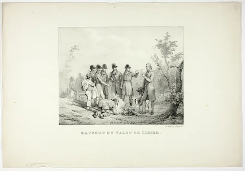 Assessment of the Whip by Horace Vernet, print, 1813-1839