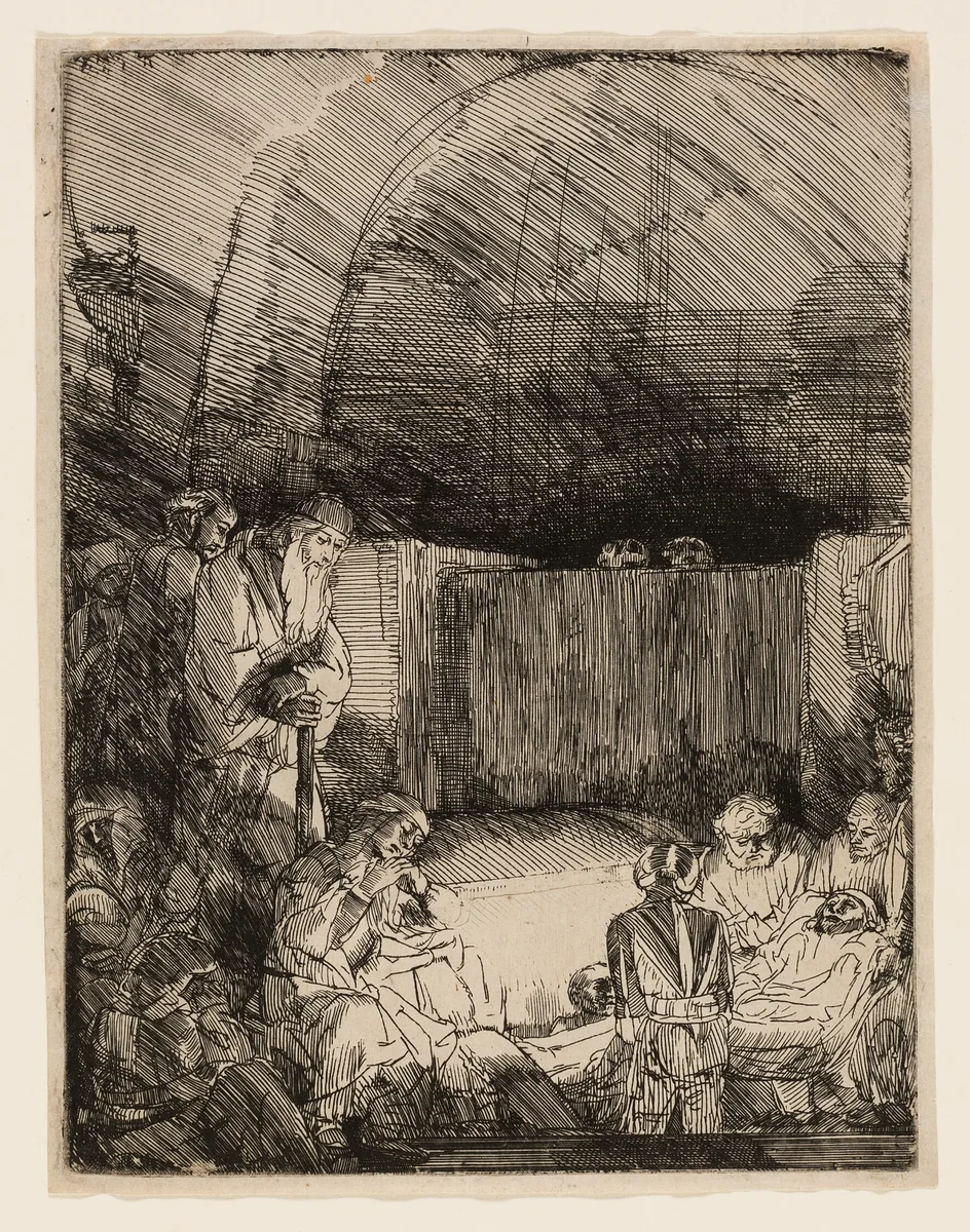 The Entombment by Rembrandt van Rijn, print, 1649-1659