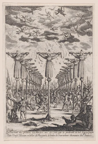 Les Martyrs du Japon (The Martyrs of Japan) by Jacques Callot, print, 1622-1632
