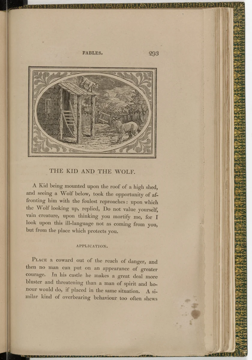 Headpiece (page 293) from The Fables of Aesop by Thomas Bewick, illustrated book, 1818