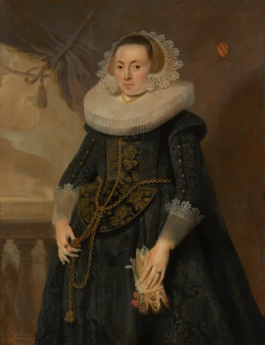 Portrait of a Lady by Pieter Soutman, painting, 1625