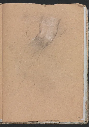 Verona Sketchbook: Right leg (page 33) by Francesco Lorenzi, book, 1760