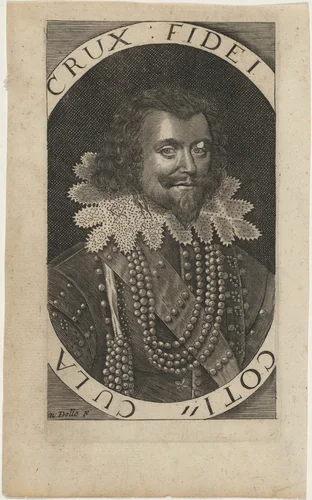 George Villiers, First Duke of Buckingham by William Dolle, print, 1672