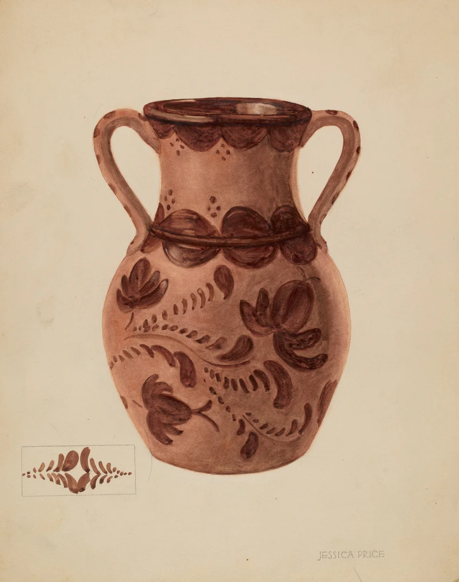 Vase by Jessica Price, index of american design, 1937
