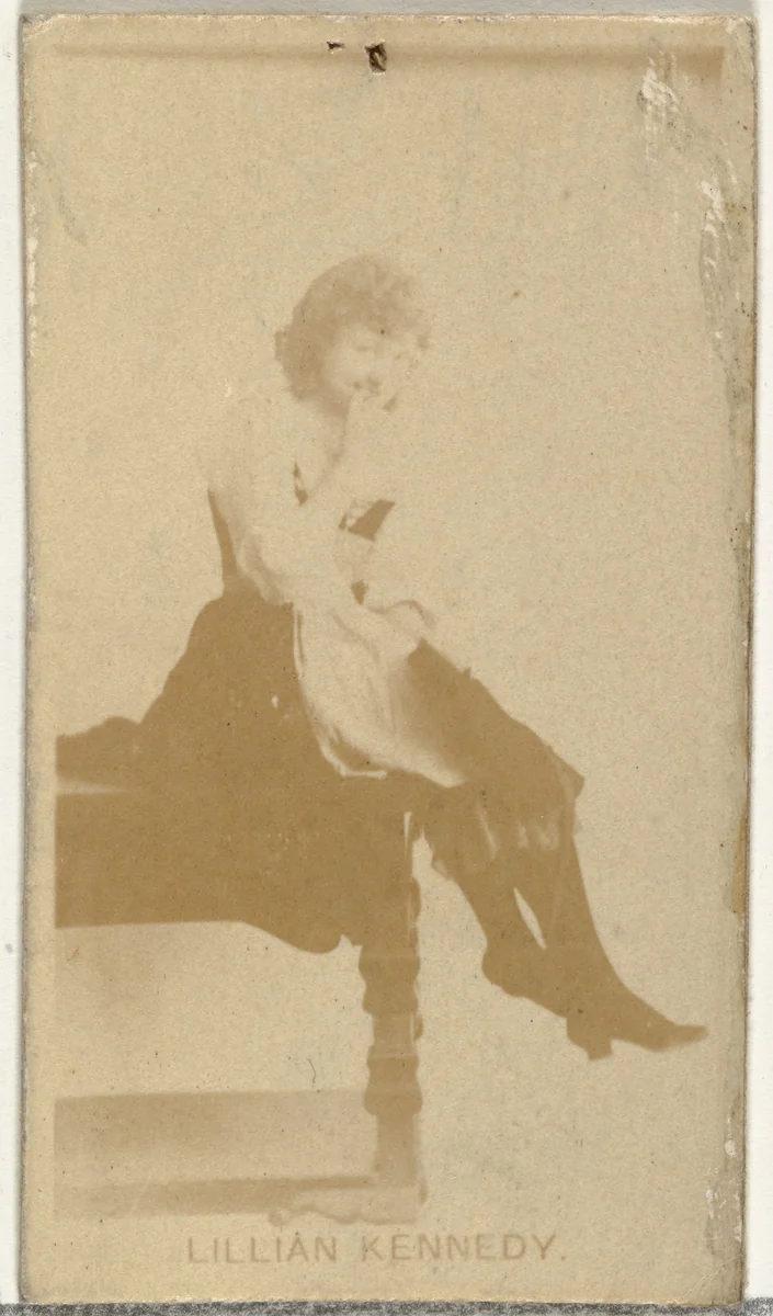 Lillian Kennedy, from the Actors and Actresses series (N145-8) issued by Duke Sons & Co. to promote Duke Cigarettes by W. Duke, Sons & Co., photograph, 1890-1895