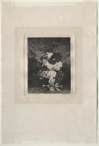 Little Prisoner by Francisco de Goya, print, 1867