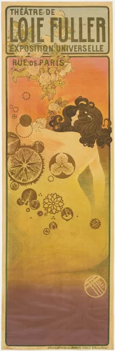 Théâtre de Loie Fuller (Poster for the Loie Fuller Theater at the Paris World's Fair, 1900) by Emmanuel-Joseph-Raphael Orazi, design, 1900