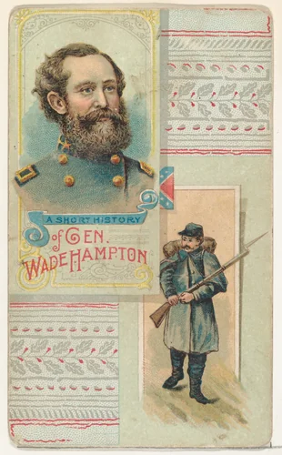 A Short History: General Wade Hampton, from the Histories of Generals series (N114) issued by W. Duke, Sons & Co. to promote Honest Long Cut Smoking and Chewing Tobacco by W. Duke, Sons & Co., print, 1888