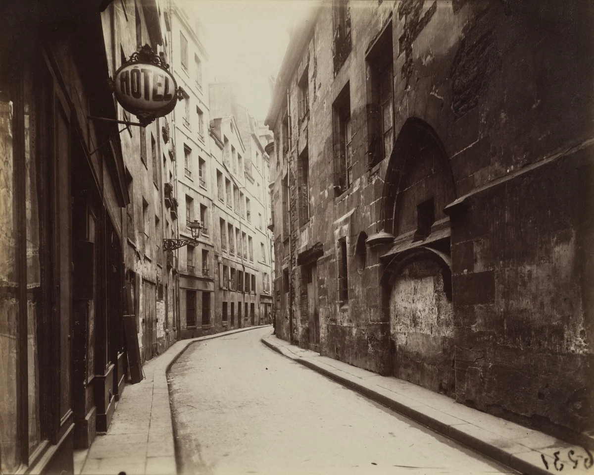 Rue de l'Hôtel de Ville by Eugène Atget, photograph, 1921