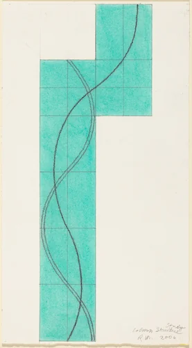 Study for Column Structure by Robert Mangold, drawing, 2006