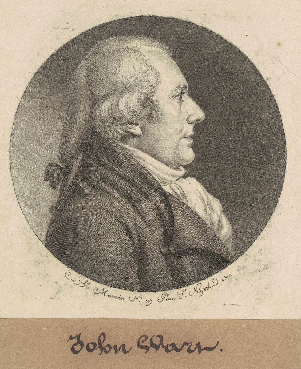 John Wart by Charles B. J. Févret de Saint-Mémin, print, 1798