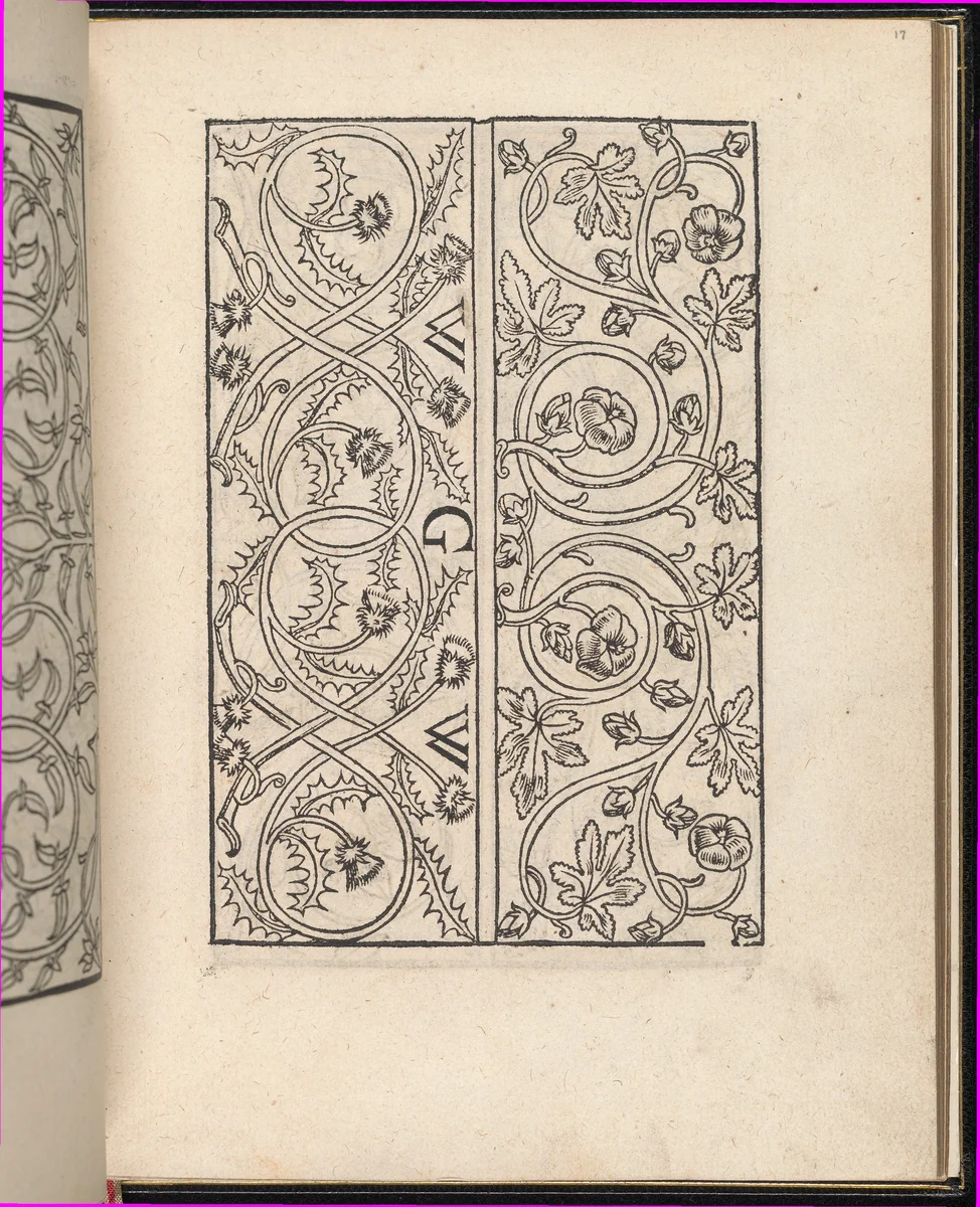 Page from Ein new kunstlich Modelbuch...(Page 17r) by Peter Quentel, book, 1544