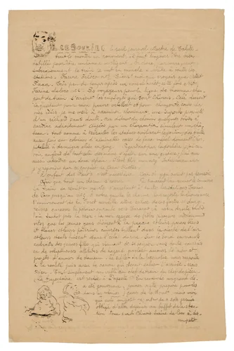 Le sourire: Journal sérieux, Aug. 21, 1899 by Paul Gauguin, print, 1899