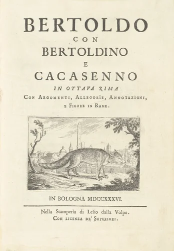 Bertoldo con Bertoldino e Cacasenno by Ludovico Mattioli, volume, 1736