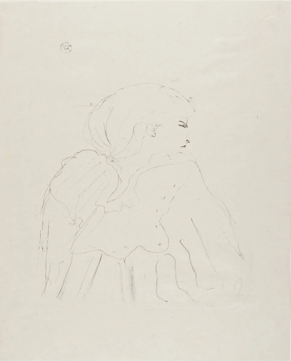 Jane Hading, from Treize Lithographies by Henri de Toulouse-Lautrec, print, 1898