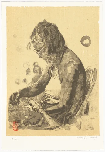 Needlework by Hung Liu, portfolio, 2004