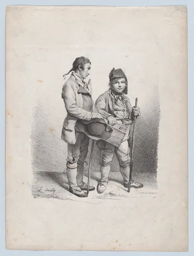 The Marmot by Louis-Léopold Boilly, print, 1822