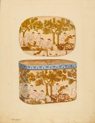 Bandbox by John Tarantino, index of american design, 1937