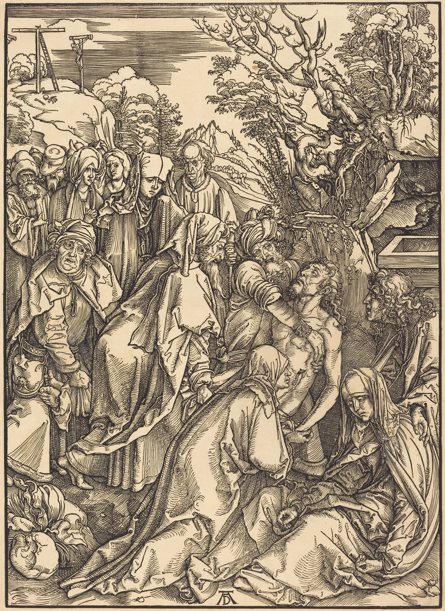 The Deposition by Albrecht Dürer, print, 1497