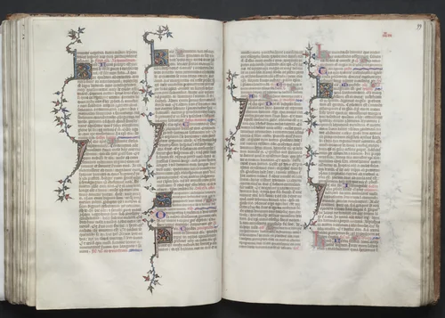 The Gotha Missal: Fol. 98v, Text by Master of the Boqueteaux, book, 1370-1380