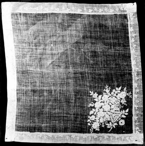 Handkerchief by Belgium, Brussels, textile, 1801-1900