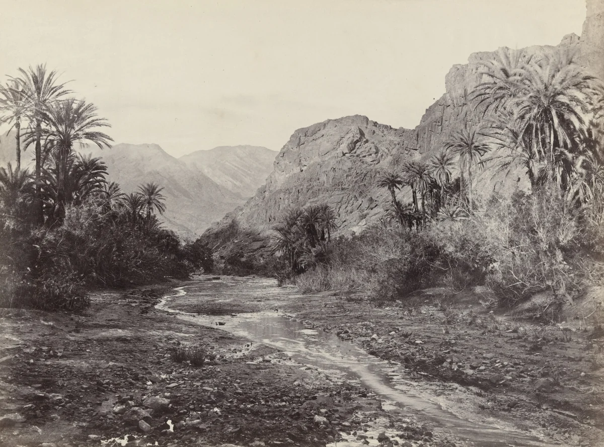 Rephidim, Wilderness of Paran (Wadyfeiran) by Francis Frith, photograph, 1860