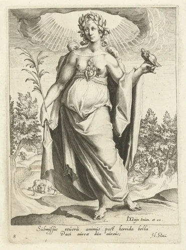 Vrede by Zacharias Dolendo, print, 1596-1597