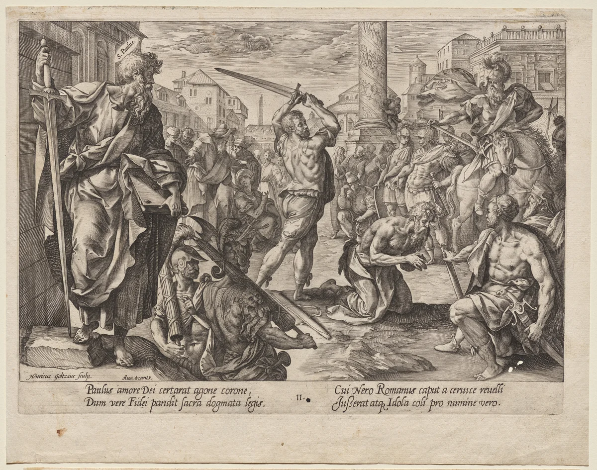 St. Paul by Hendrick Goltzius, print, 1573-1583