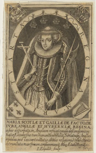 Mary, Queen of Scots by Johann Leipoldt, print, 1600-1626