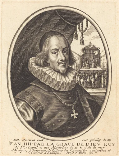 Jean IV, Duke of Bragance by Balthasar Moncornet, print, 1600-1668