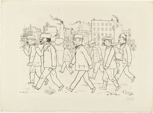 Ants from In the Shadows (Im Schatten) by George Grosz, print, 1920