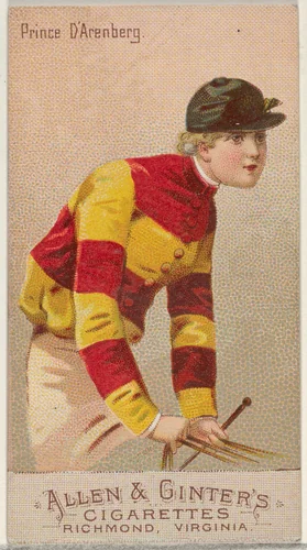 Prince D'Arenberg, from the Racing Colors of the World series (N22b) for Allen & Ginter Cigarettes by Allen & Ginter, print, 1888