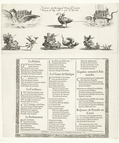 Entree van Hendrik van Lotharingen by Jacques Callot, print, 1627